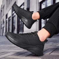 Zapatillas de deporte con amortiguación de cuero zapatos para correr casuales ligeros para hombres zapatos para hombres de otoño e invierno - details 17