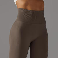 Leggings de yoga sin costuras para mujer, ropa deportiva de entrenamiento, pantalones deportivos de cintura alta - details 77