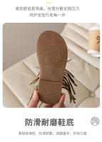 Sandalias de verano para niñas, estilo moderno con una sola tira y borlas. - details 7