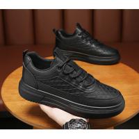 Zapatos De Hombre 2024 Nuevos Blancos Casual Moda Suela Gruesa Antideslizante Trabajo Seguridad Zapatos Moda Transpirables Impermeables Absorbentes De Sudor Duraderos Antiguo - details 10