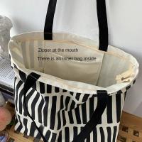 Bolsa de lona para mujeres, bolsa de compras ecológica reutilizable, bolsa de hombro grande para mujeres, bolsa de compras para estudiantes - details 4