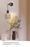 LEFAN-luz de pared Retro de estilo Industrial americano, candelabro para dormitorio, comedor y jardín, 20CM - details 4