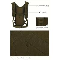 Mochila táctica para bicicleta militar de Oxford de 15 litros Nylon 800D, resistente, versátil para ciclismo, escalada, acampar Bolsillos Molle, correas ajustables, bolsa de equipo de camping - details 2