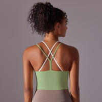 Hamidou-ropa interior deportiva para mujer, sujetador de realce para Yoga, gimnasio, entrenamiento, correr, camiseta sin mangas, chaleco deportivo transpirable, ropa de gimnasio - details 38