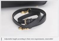 Bolso de mano de cuero genuino con patrón de lichi para mujer, Bolso grande de un hombro, capa superior, nuevo - details 6