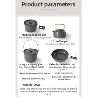 Juego de Sartenes Antiadherentes Portátil para Barbacoa, Picnic, Autoconducción, Acampar con Agua Caliente Para 4-6 Personas - details 12