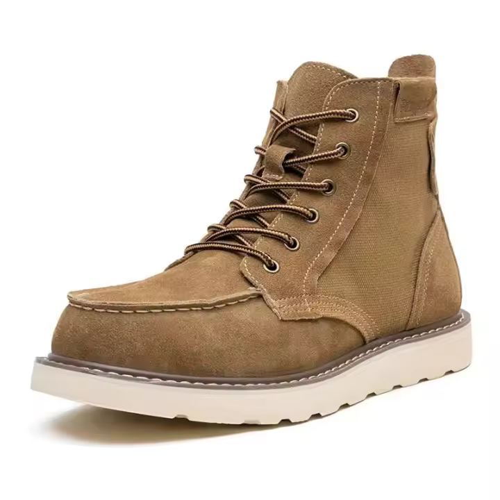 Nuevas botas formales de cuero genuino de alta calidad con hebilla de logotipo, correa de vaca real, zapatos clásicos Oxford para exteriores, senderismo para hombres - 1