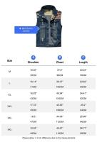 Chalecos de mezclilla para hombre Primavera-Verano Ropa de trabajo de algodón a rayas Jeans - details 0