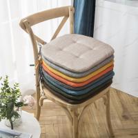 Cojín de algodón suave para el aula, almohadilla relajante para silla, Color sólido, ramio, para el hogar - details 5