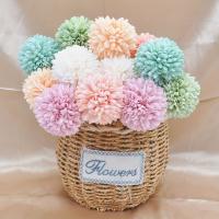 Ramo de Crisantemo Artificial 5 Piezas de Bolas Blancas Realista para Bodas, Fiestas, Decoración del Hogar u Oficina Regalo Sin Mantenimiento para Ocasiones Especiales - details 6