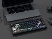 Ukiyo-e original grabado lateral transparente keycap PBT personalidad creativa sublimación personalización (teclado no incluido) - details 5