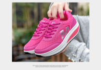 Zapatos deportivos de marca para mujer, zapatos tonificantes para aumentar la altura de 5 Cm, zapatillas de deporte con cuña, zapatos mecedores transpirables, zapatos con plataforma para sacudir - details 17
