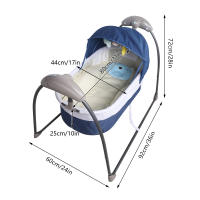 Cuna eléctrica Cuna de bebé Cuna eléctrica Cuna de bebé Columpio automático inteligente Bluetooth Cuna con control remoto para bebés entre 0 y 12 meses - details 1