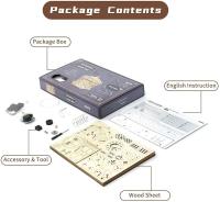 Robotime Rokr DIY Kit de música mecánica Caja de rompecabezas de madera 3D para adultos Proyecto de construcción de automontaje - Secret Garden - details 5