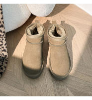 Nuevo invierno de lana-cuero zapatos de algodón de aumento integrados botas de cuero genuino botas de nieve cálidas y esponjosas - details 28