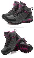 Womens High-Top Hiking Boots Outdoor Climbing Mountain Shoes Non-slip Sports Casual Trekking Boots Waterproof Suede - details 15