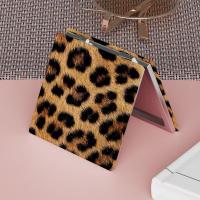 Espejo De Maquillaje Portátil Pequeño Con Estampado De Leopardo Cubierta Plegable Doble Cara Anticaída Para Estudiantes Dormitorio - details 1