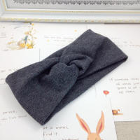 Diadema Para Bebés De Color Sólido Con Nudo Cruzado Diademas Elásticos Para Niñas Turbante Con Lazo Bonito Accesorios Para El Cabello De Bebés - details 4