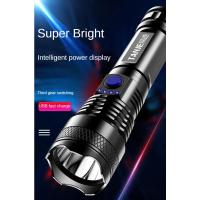 Linterna LED de Alta Potencia Portátil, Impermeable, Más de 93m de Luz de Camino, Carga USB, Ideal para Acampar y Pescar - details 0