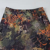BUNO-faldas largas con estampado floral vintage para mujer, faldas largas irregulares elegantes, falda ajustada verde única, pantalones de primavera retro Y2K - details 8