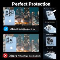 Funda para iPhone 13-15 [5 en 1] Resistente a Arañazos Protector de Pantalla de Vidrio Templado + Protector de Lente de Cámara Accesorio Electrónico Portátil - details 0