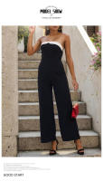 Mono de verano para mujer, pantalones sin mangas de retazos - details 5