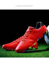 Botas de fútbol de cuero genuino antideslizantes y resistentes al desgaste con clavos cortos TF - details 8