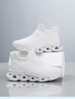 Zapatillas de deporte de marca para niños, zapatos deportivos antideslizantes para correr, zapatos planos casuales para niñas, zapatos de tenis de punto transpirables - details 16