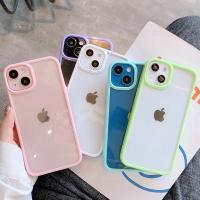 Funda de silicona transparente de Color bonito para iPhone 15 14 13 12 11 Pro Max Mini XR X Xs 7 8 6 6s Plus funda trasera Simple a prueba de golpes - details 0