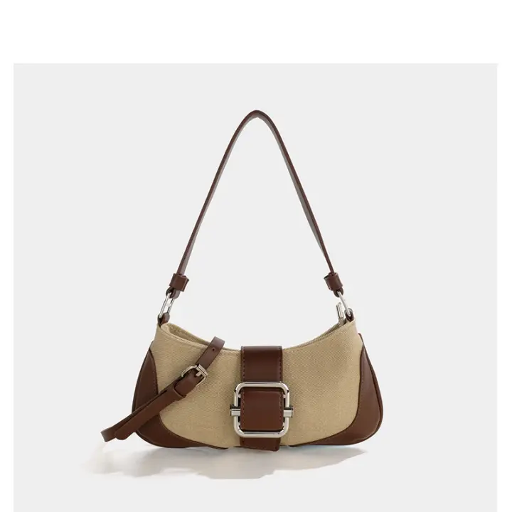 Bolso de hombro vintage exquisito para las axilas, bolso cruzado - 1