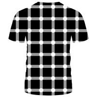 Camiseta con estampado 3D de luz mágica para hombre y mujer, camiseta informal de manga corta, ropa novedosa - details 3