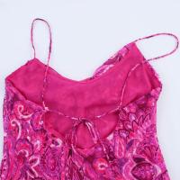 BUNO-vestido elegante fino con tirantes y lazo en la espalda, vestidos largos con diseño sin espalda, novedad de verano 2025, ropa de playa estampada para mujer - details 10