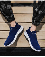Zapatillas de correr ligeras para hombre, zapatos de tenis deportivos antideslizantes transpirables para exteriores, cómodos entrenadores de tejido volador - details 10