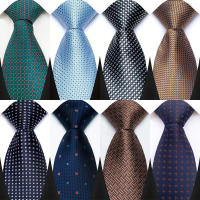 Corbata De Polka Dot Para Hombre De Lujos 8CM Estilo Clásico Formal Hecha Con Técnica De Tejido Jacquard Para Bodas Y Fiestas - details 1