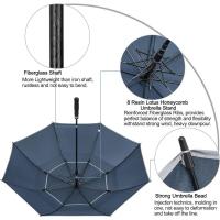 Paraguas de golf con apertura automática, paraguas impermeables a prueba de viento con techo doble extra grande de gran tamaño - details 58
