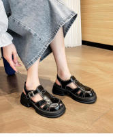 Sandalias de cuero con plataforma para mujer, Verano - details 2