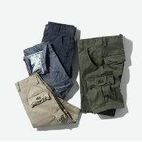 Pantalones Cortos de Carga de Algodón 100% Pantalones Cortos Casuales para Hombres en Verano 2025 - details 2