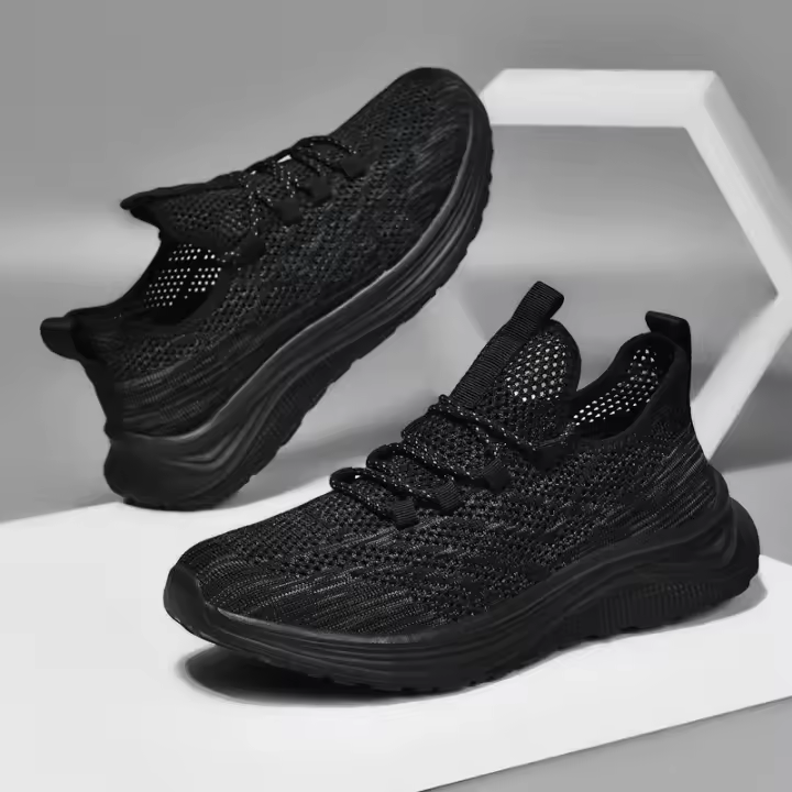 Verano transpirable malla deportes ocio suela blanda correr zapatos antideslizantes y resistentes al desgaste, zapatos de viaje ligeros para hombres - 1