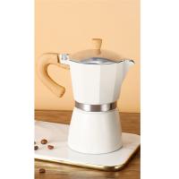 Cafetera Espresso con mango de madera Vintage de 300Ml, cafetera Moka, herramientas clásicas italianas para café, accesorios de cocina y cafetería - details 1