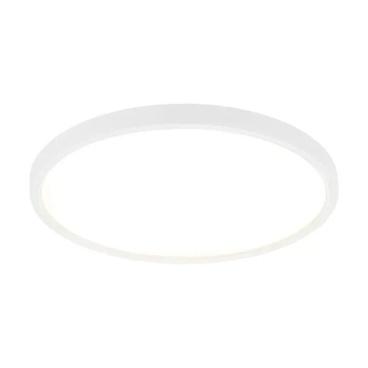 CBJKTX Luz de Techo LED 24W 4000K 30cm Dormitorio Diámetro Plano Lámpara de Cocina Redonda Blanca Baño para Pasillo de baño - 1