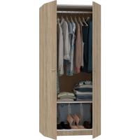 Armario de Dormitorio de Doble Puerta Blanco 180x79x52 cm Mueble Auxiliar Moderno - details 20