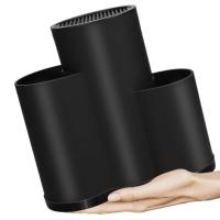 Soporte Universal para cuchillos para el hogar, rejilla de drenaje de plástico para utensilios de cocina, caja de almacenamiento de cubiertos en blanco y negro, tenedor, 2/3 - details 3
