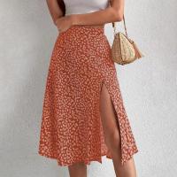 Falda de verano con estampado Floral para mujer, falda holgada de cintura alta, transpirable, elegante, ropa femenina - details 6