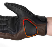 Guantes Protectores de cuero para hombre y mujer, manoplas transpirables a prueba de viento para pantalla táctil, Motocross, verano e invierno - details 4