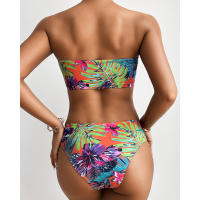 Bikini sexy impreso, comercio exterior, moda mujer, traje de baño de poliéster dividido - details 17