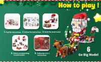Calendario de Adviento 2024, kit de bloques de construcción de Navidad, árbol de Navidad, Papá Noel,cuenta atrás de 12 días - details 1