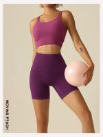 Pantalones cortos de mujer MOVING PEACH con bolsillos laterales para levantamiento de cadera pantalones deportivos gruesos y suaves transpirables de APC material exterior 75% Nylon + 25% Spandex - details 5