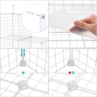 Armario Modular de Malla de Hierro Estantería de Almacenamiento con 12 Cubos - details 5