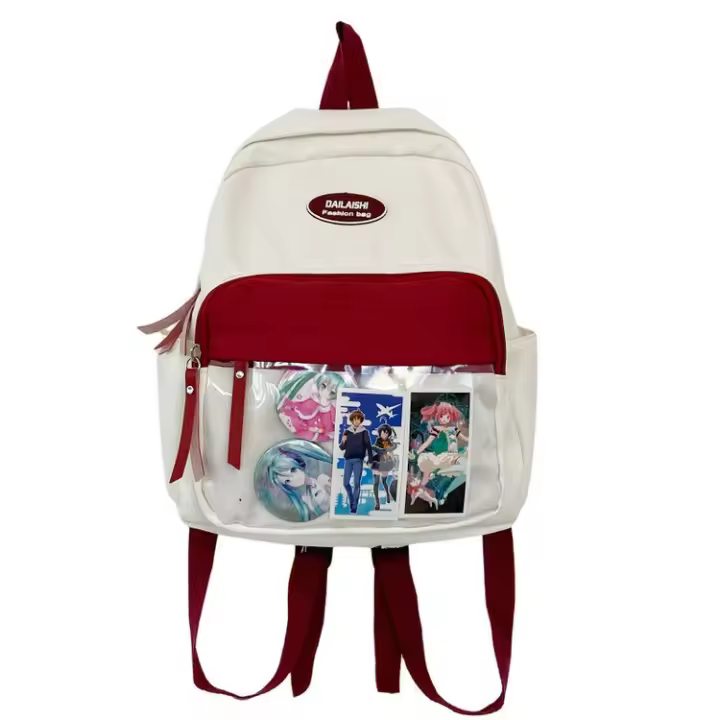Mochila Transparente de Nylon Resistente al Desgaste, Para Alimentos Frescos y Dulces, Con Cremallera, Para Verano 2025 - 1
