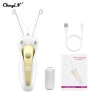 Removedor de cuerpo eléctrico para mujer, afeitadora de hilo de algodón para piernas y brazos, maquinilla de afeitar, depiladora de pelo recargable para cuello de belleza - details 1